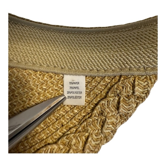 Straw Visor Summer Straw Sun Hat - Picture 7 of 10